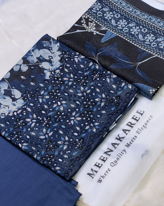 Embroidered Cutwork Banadora Lawn