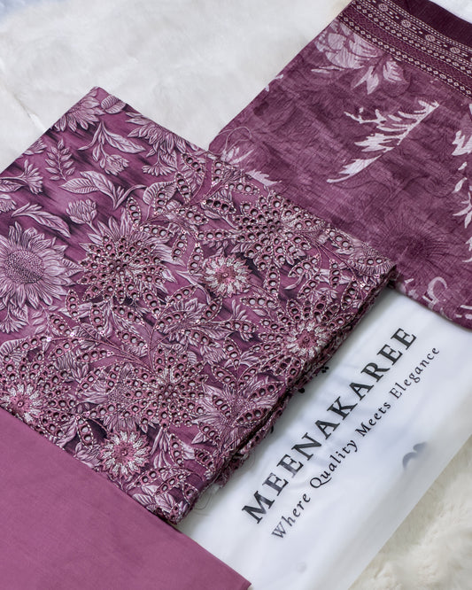 Embroidered Cutwork Banadora Lawn