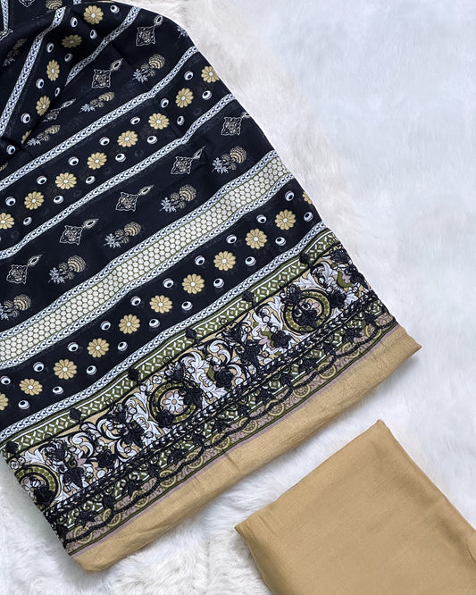 Embroidered Cutwork Banadora Lawn