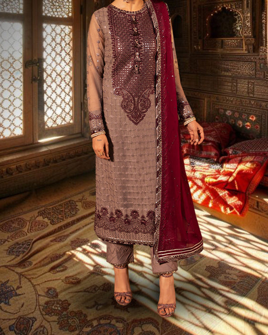 EMBROIDERED NET 3 PCS